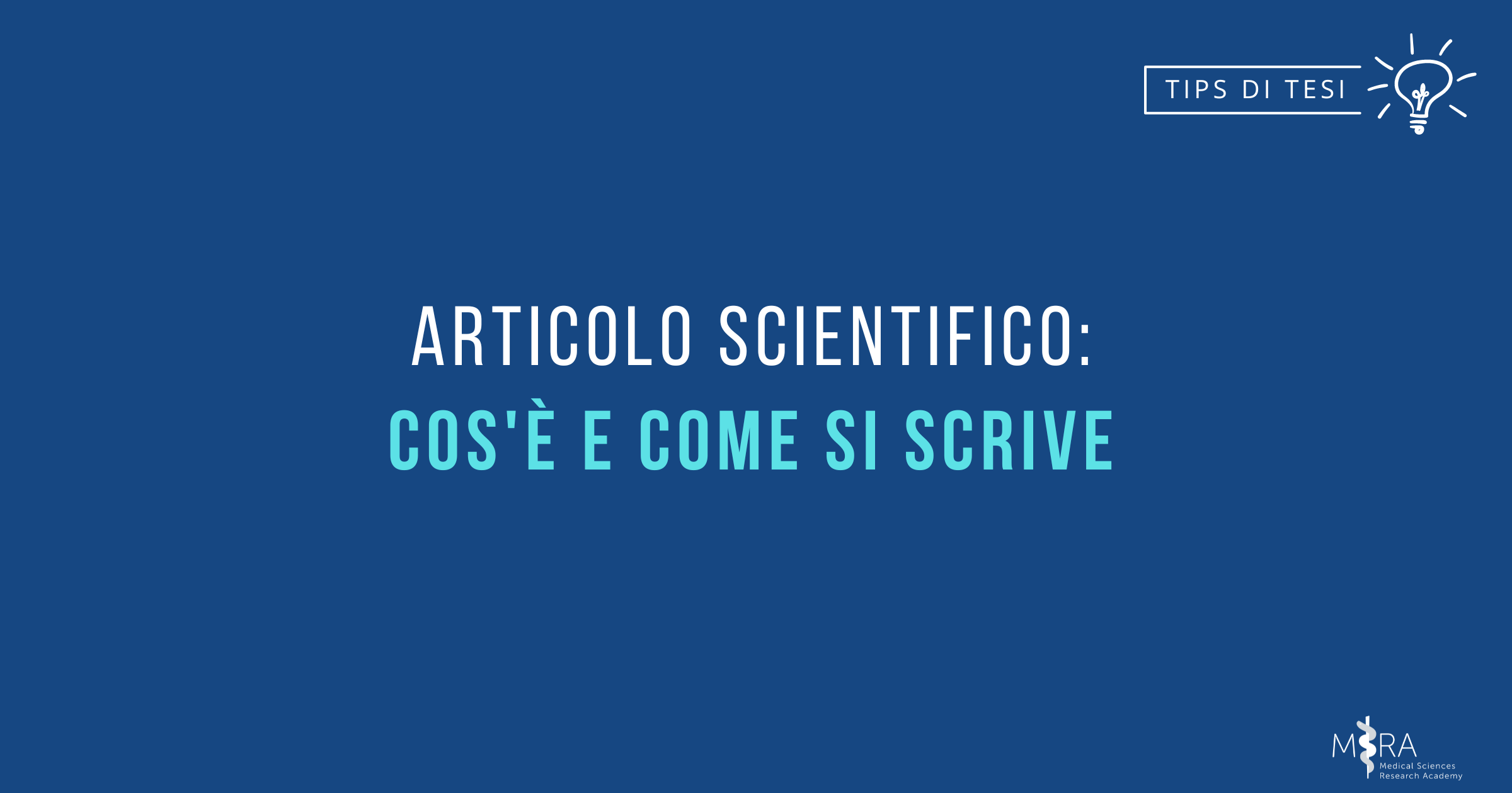 articolo scientifico